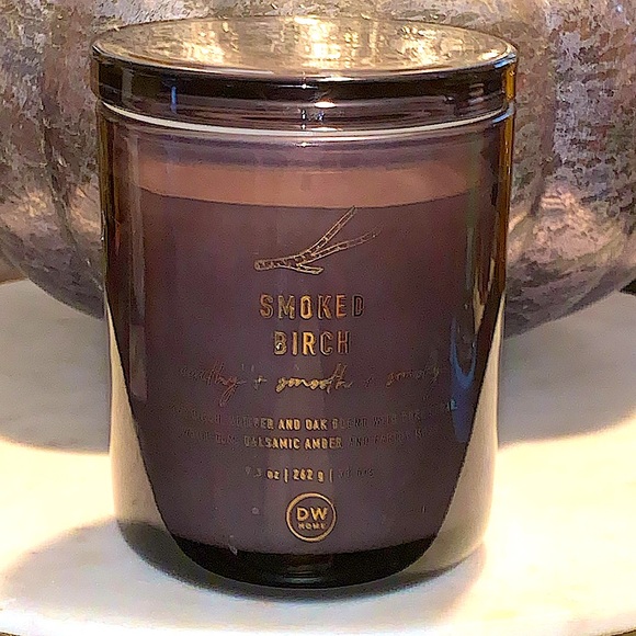 DW HOME CANDLE SMOKED BIRCH RICHLY SCENTED NEW 9.3 oz 1 WICK - Picture 2 of 7